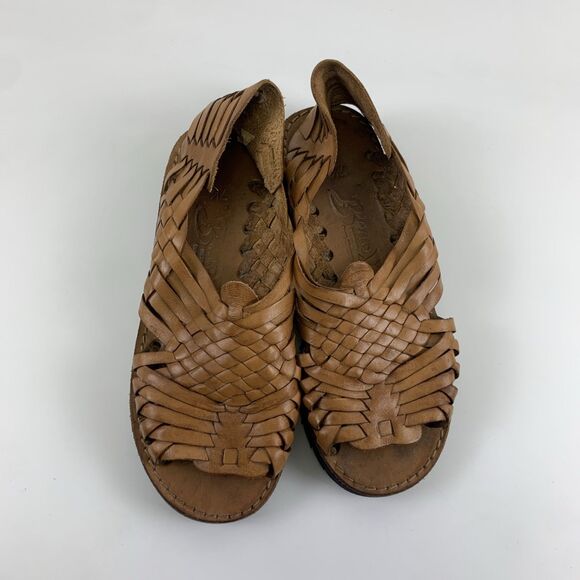 Brown Leather Sandals - Picture 3 of 12